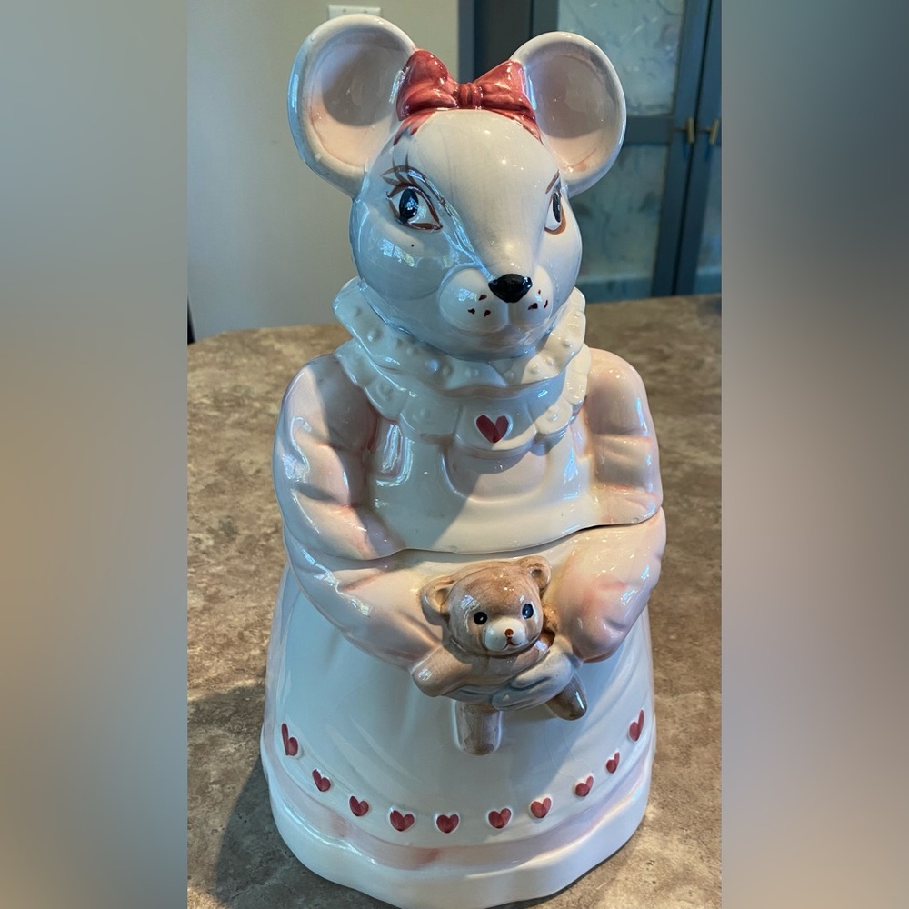 House of Lloyd Melinda Mouse Cookie Jar, 1990